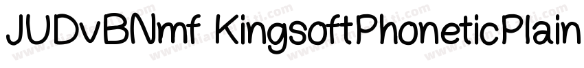 JUDvBNmf KingsoftPhoneticPlain字体转换